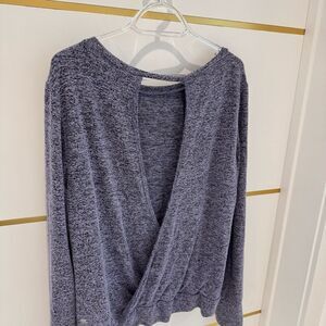 Champion C9 Heather Purple  Gray Performance Shirt Open back athleisure M